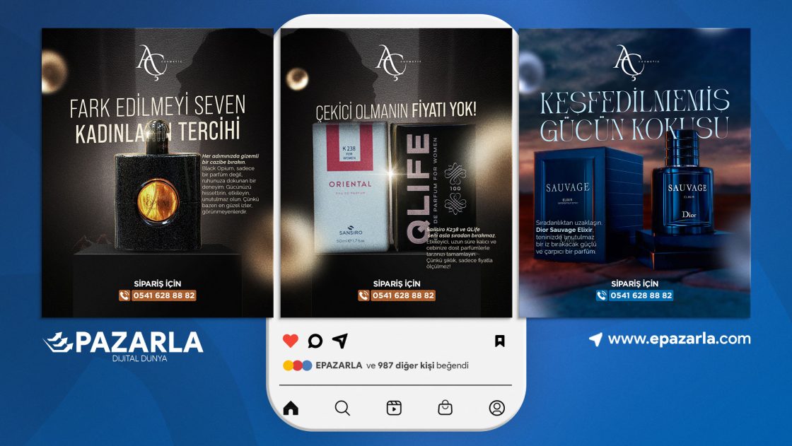 Ahmet Çelik Cosmetic Sosyal Medya Tasarımları